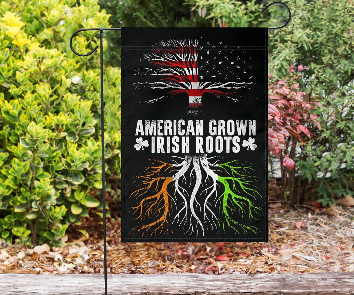 American Grown With Irish Roots Ireland Flag St Patrick's Day Decorations