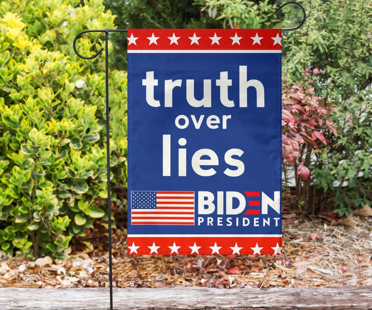 Truth Over Lies Biden President American Flag Biden Harris 2024 Political Campaign Merchandise