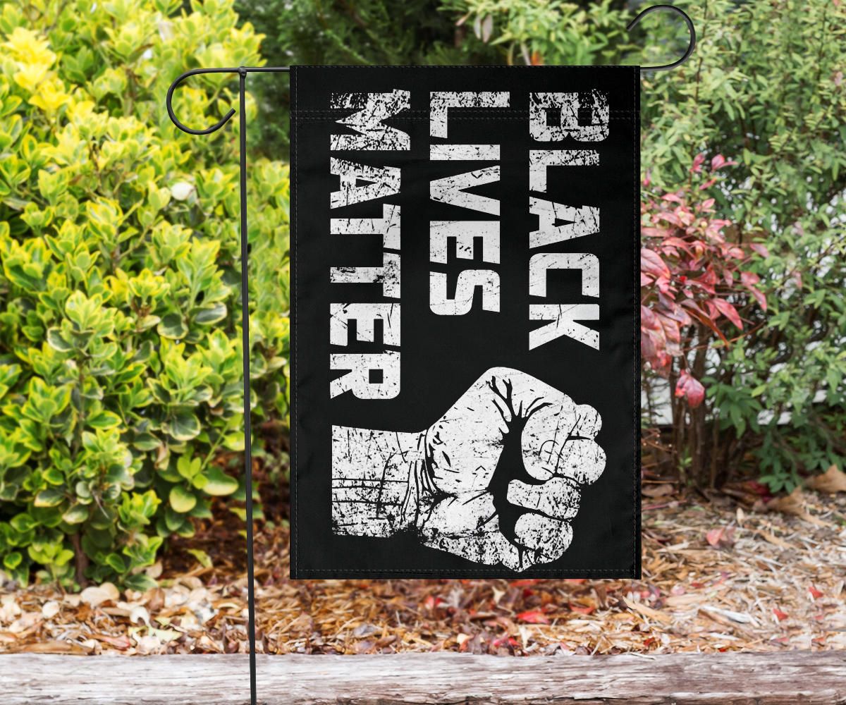 Black Lives Matter Flag Blm Fist Home Decor