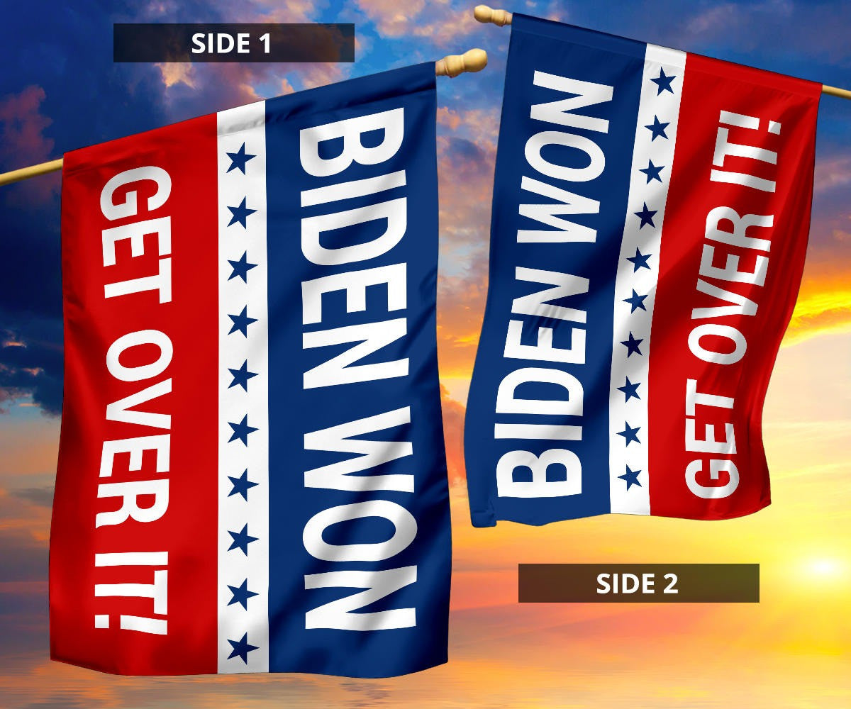 Biden Won Get Over It Flag Vote Joe Biden For President 2024 Merchandise