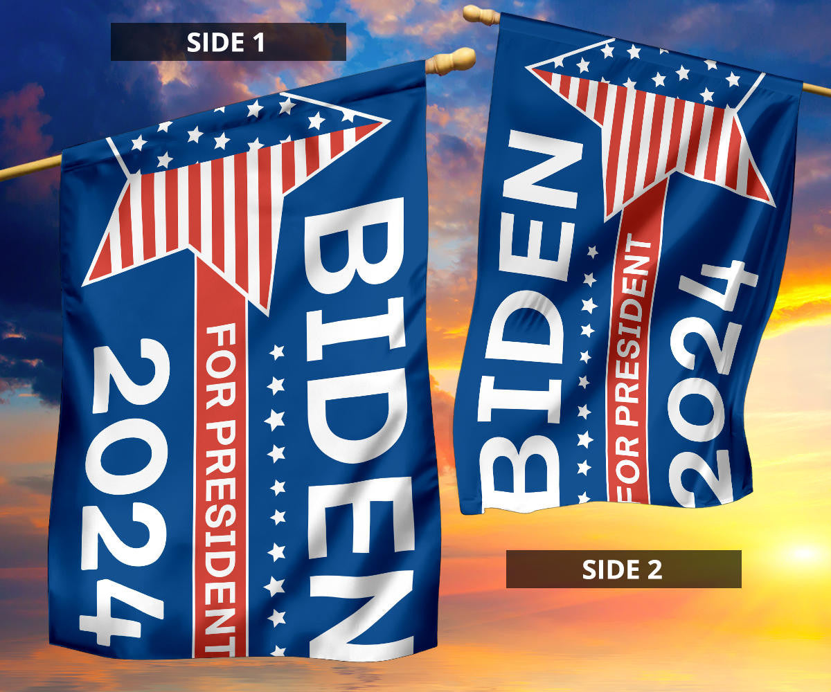 Biden For President 2024 Flag Joe Biden 2024 Flag For Supporters Presidential Election