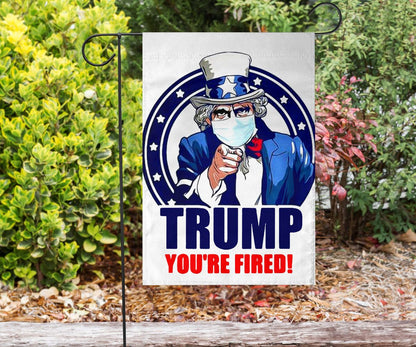 Trump You're Fired Flag Anti Trump Flag Funny Anti Trump Meme Merch Biden Won Trump Lost