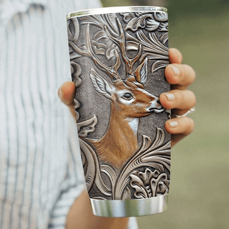 Personalized 20oz Deer Stainless Steel Tumbler