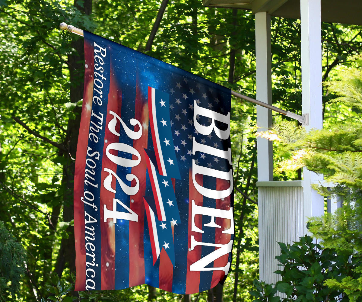 Biden 2024 Restore The Soul Of America Flag Vote For Joe Biden 2024 Election Campaign