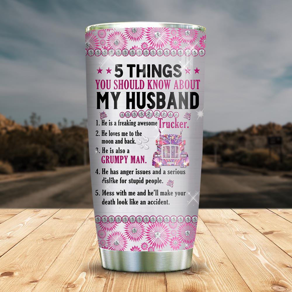 Trucker Wife Tumbler Just A Girl In Love With A Truck Driver