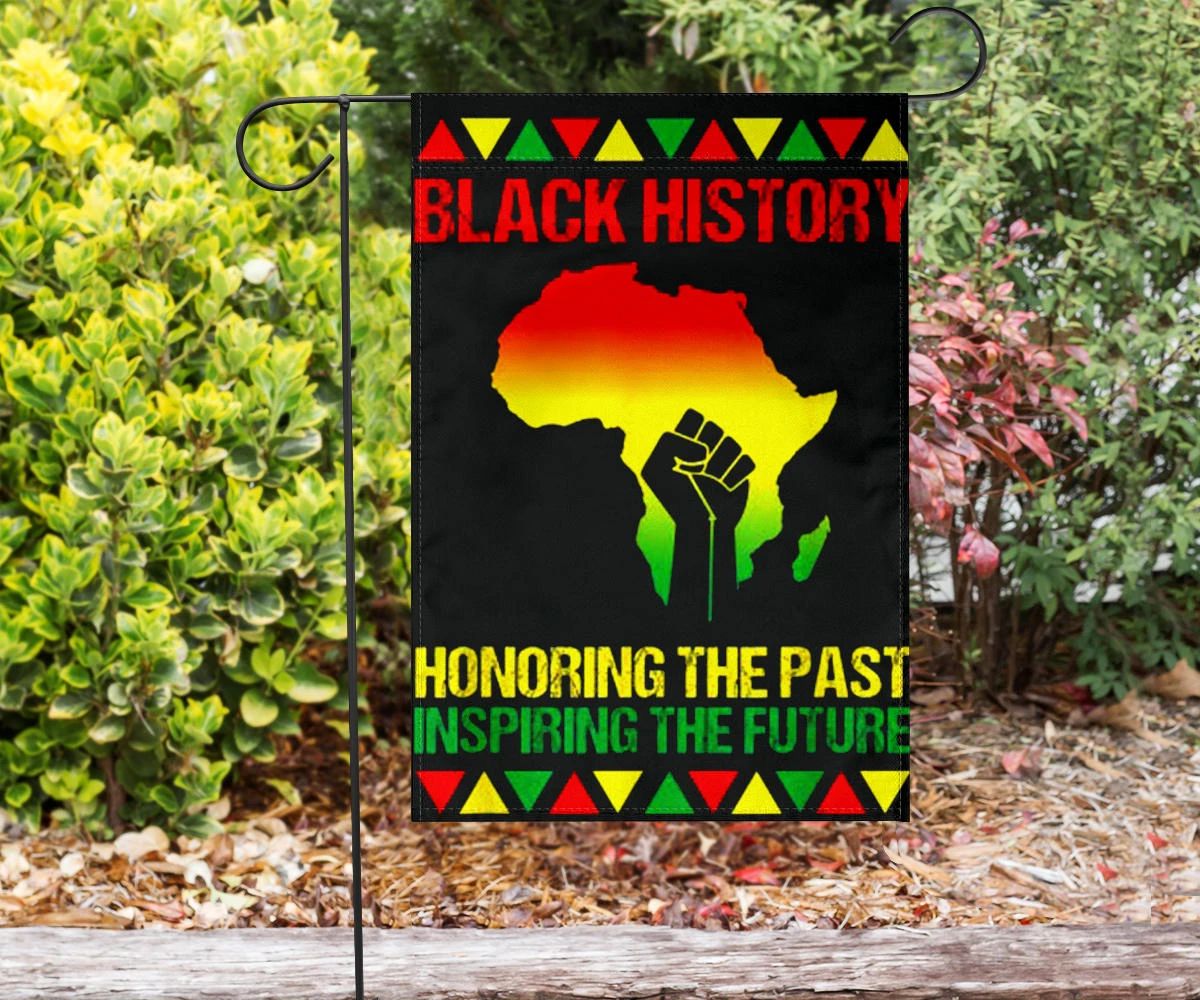 Black History Flag Honoring The Past Inspiring The Future Black History Month Flag Decor