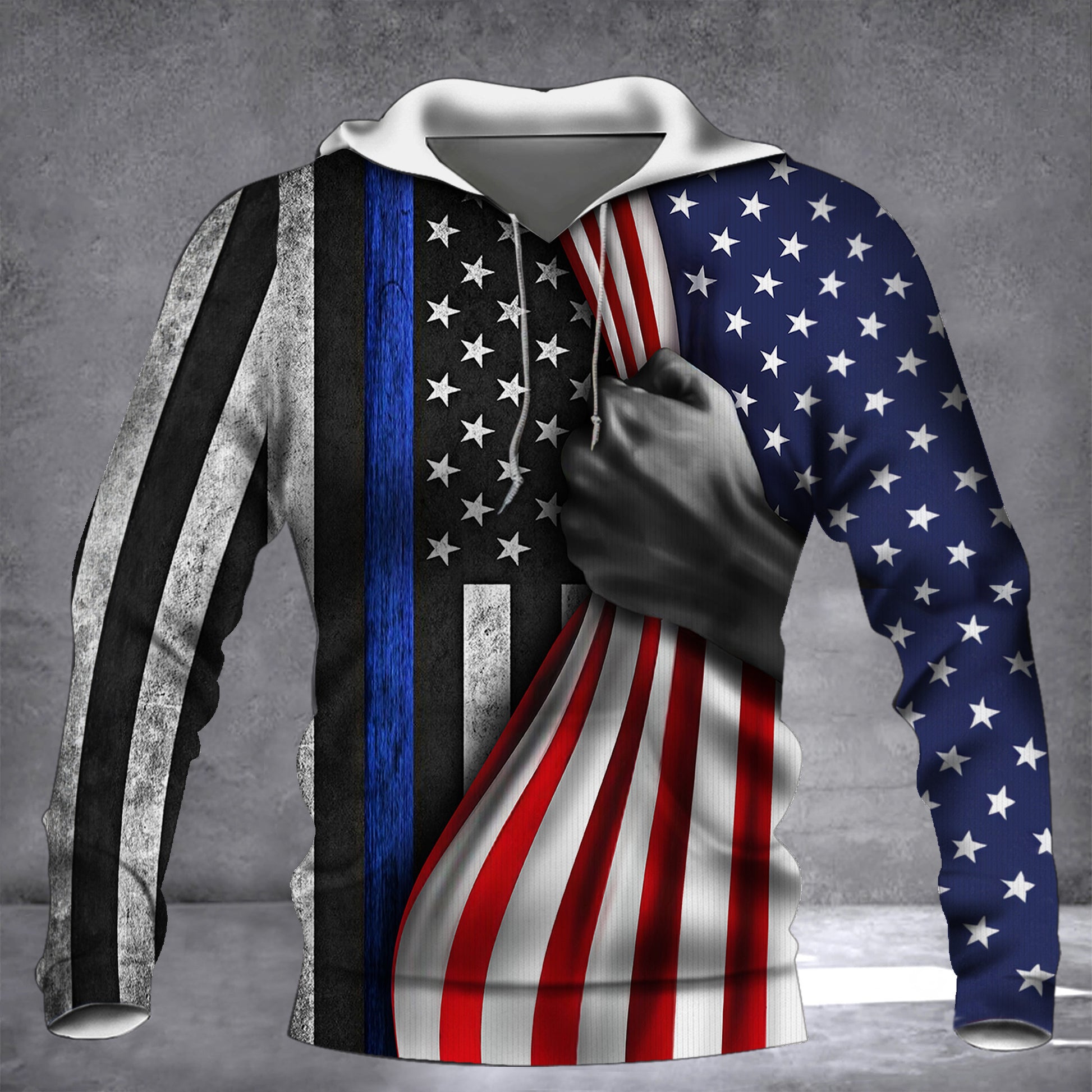 Thin Blue Line Flag Inside American Flag Best Gifts for Police Officers