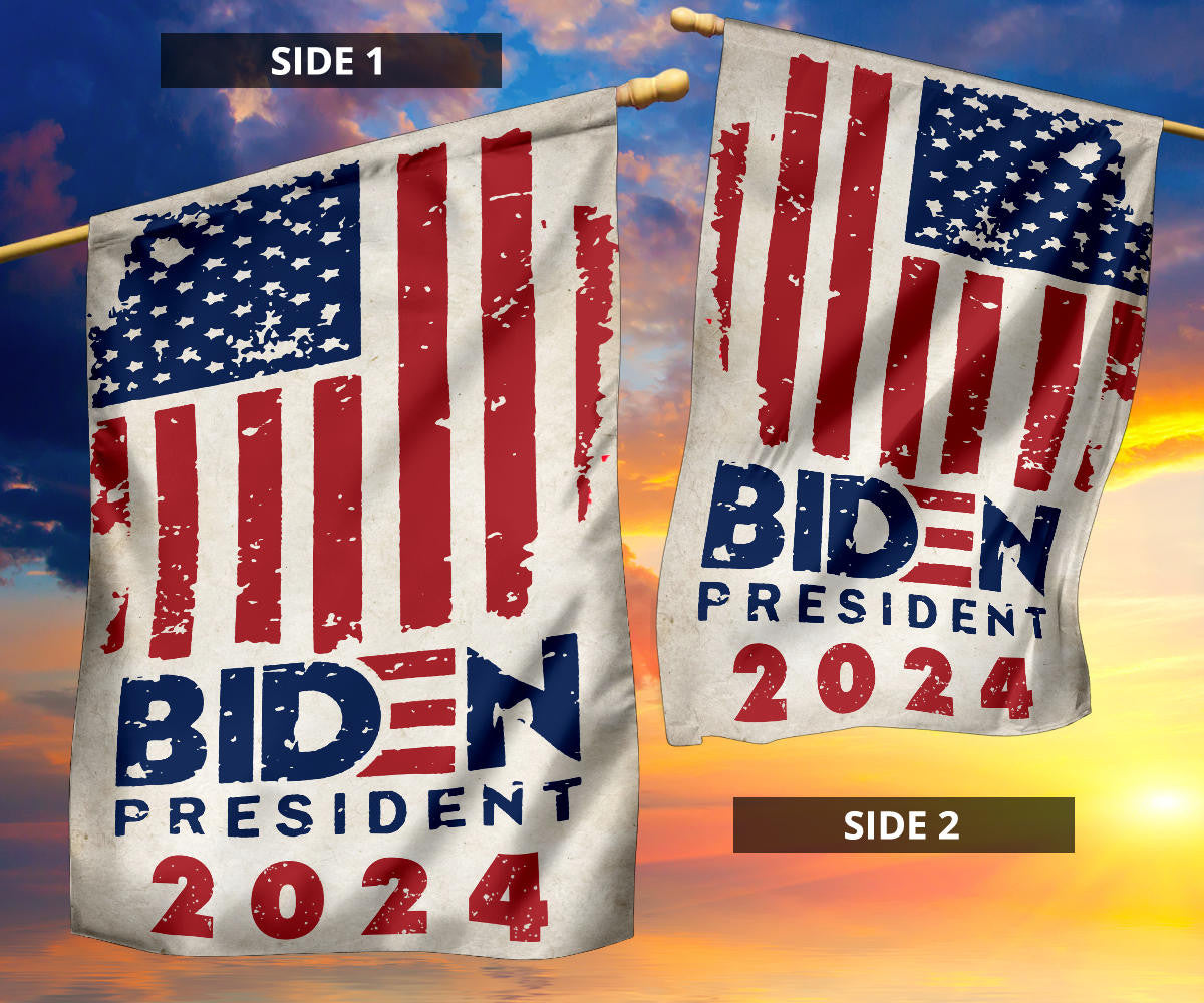 Biden For President 2024 Flag Vote Joe Biden 2024 Campaign Merchandise Political Flag