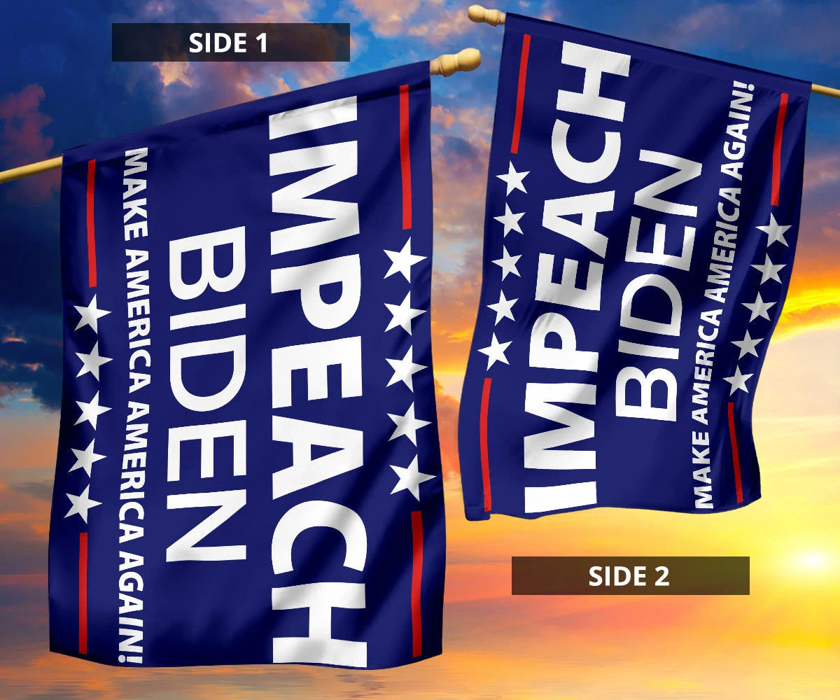 Anti Biden Flag Impeach Biden Make America America Great Again Fuck Biden Fight For Trump Merch