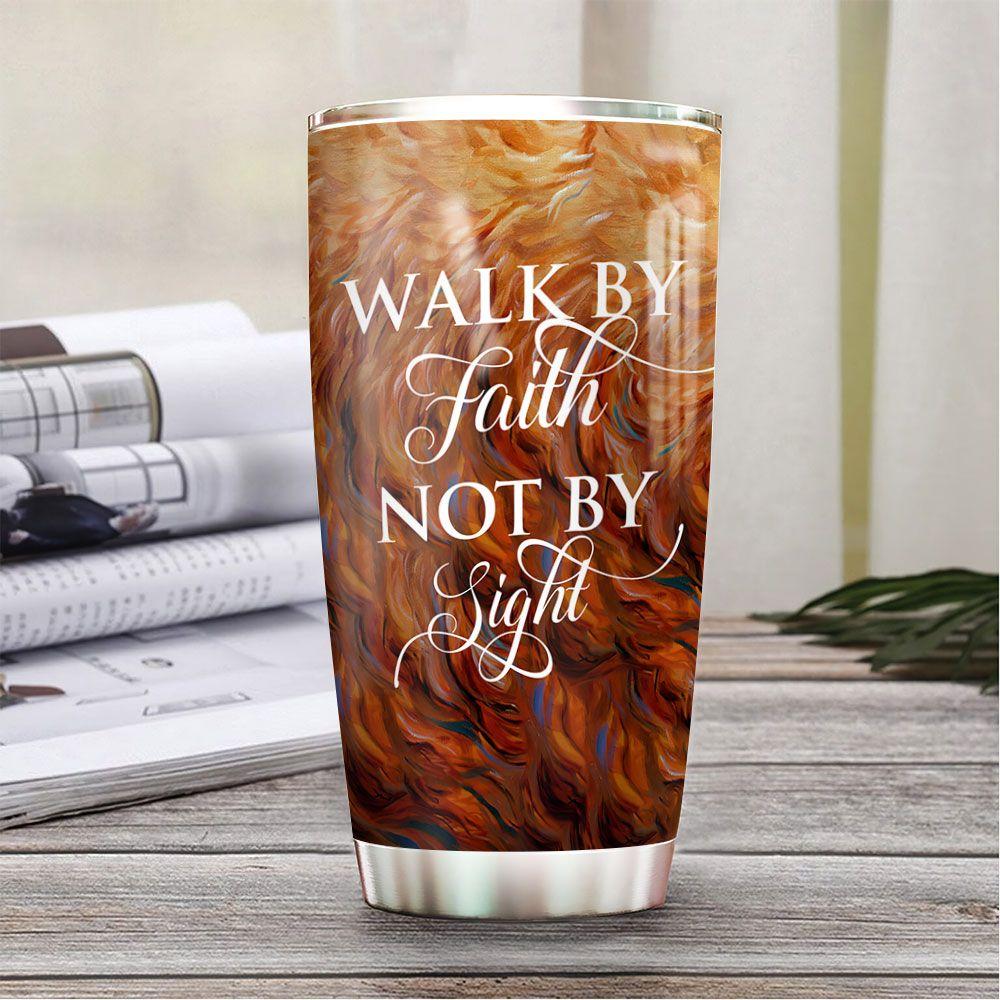 Personalized Horse Tumbler Walk By Faith Not By Sight