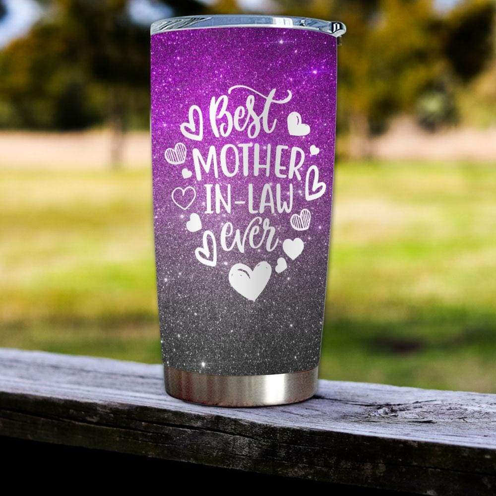 Best Mother In Law Ever Tumbler Glitter