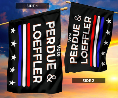 Vote For Perdue And Loeffler Flag Political Election Sign Flag For Sale