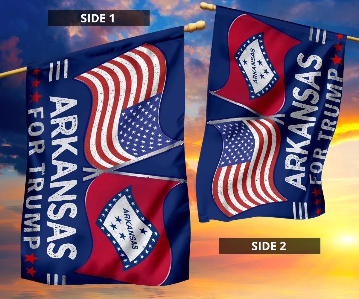 American Arkansas Flags Support for President