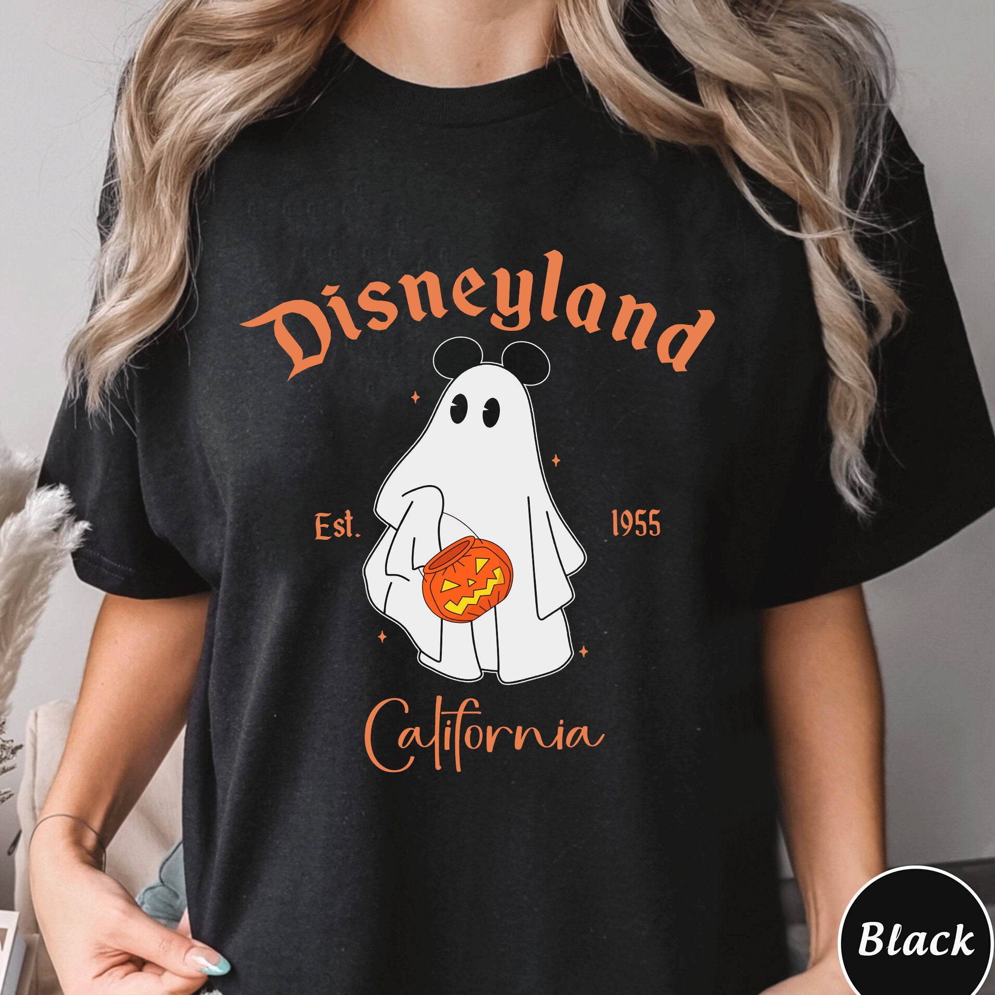 Disneyland Est 1955 Mickey Mouse Sweatshirt, Disneyland Halloween Matching Shirt, Halloween Mickey Ghost,Mickey Halloween Pumpkins Hoodie