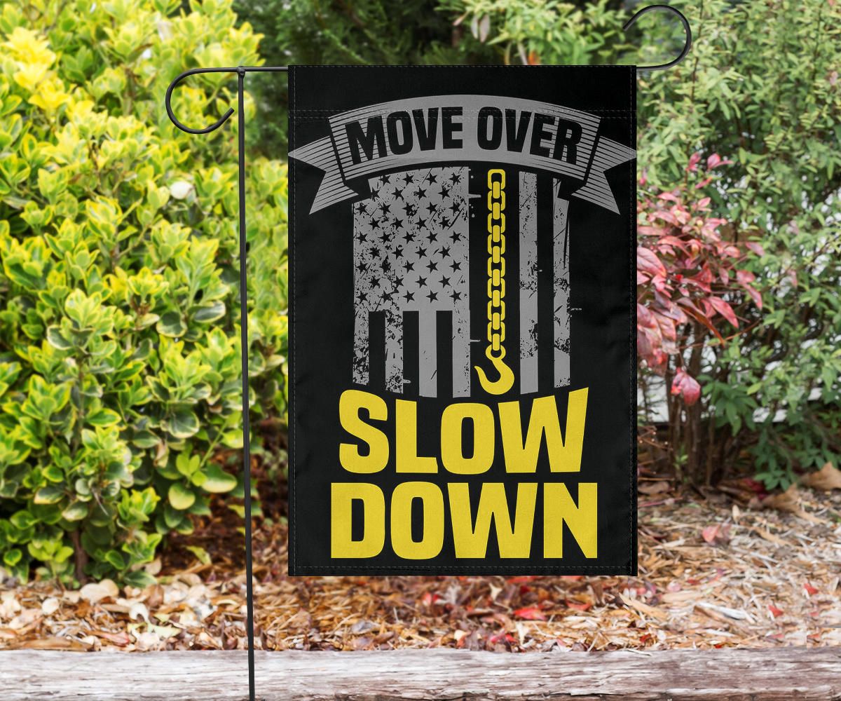 Thin Yellow Line Flag Move Over Slow Down Tow Truck Drivers Flag Gift For Home Decor