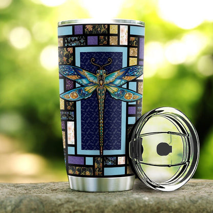 Personalized 20oz Dragonfly Stainless Steel Tumbler