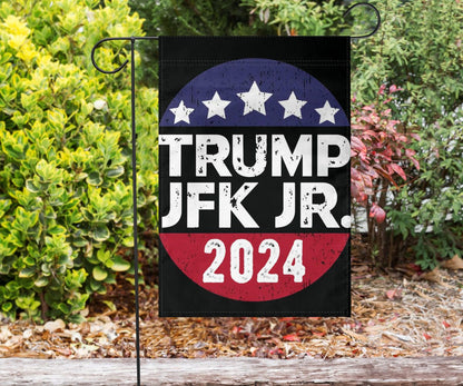 Trump 2024 Jfk Jr Flag American Flag Stars Decorative House Flags Patriot Gifts