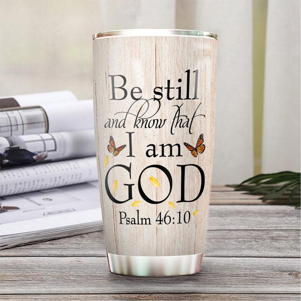 Personalized Jesus Tumbler Sunflower Tumbler I Am God