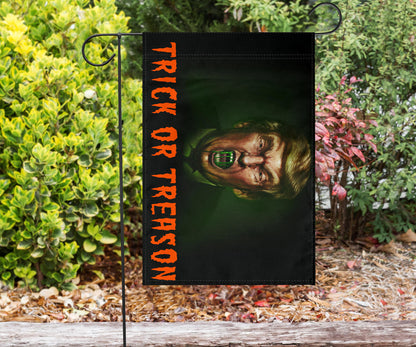 Trick Or Treason Trump Flag Anti-Trump Movement Halloween Yard Decorations