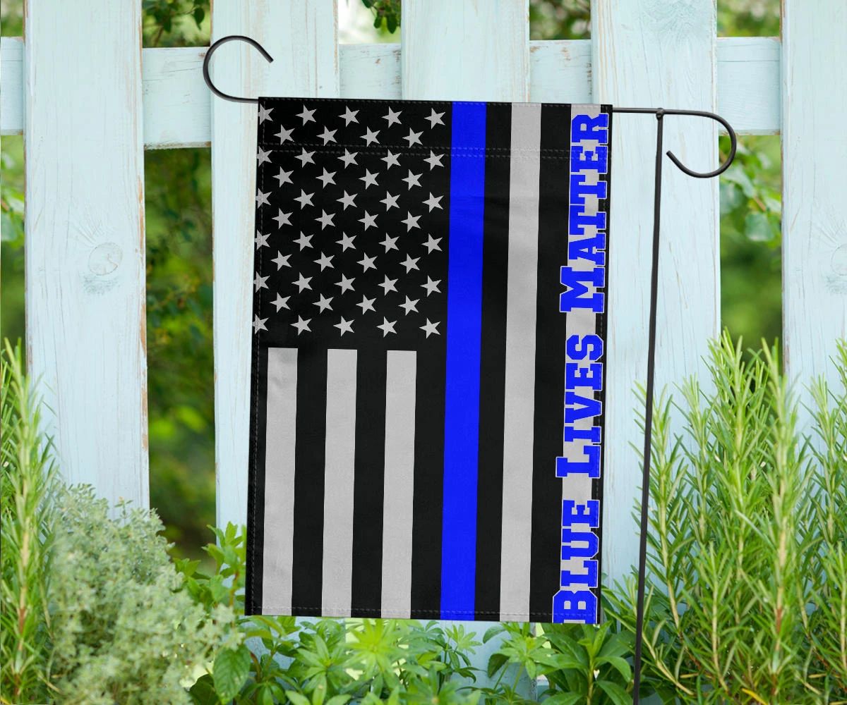 Blue Lives Matter American USA Police Flag Honoring Men Women Law Enforcement Officers