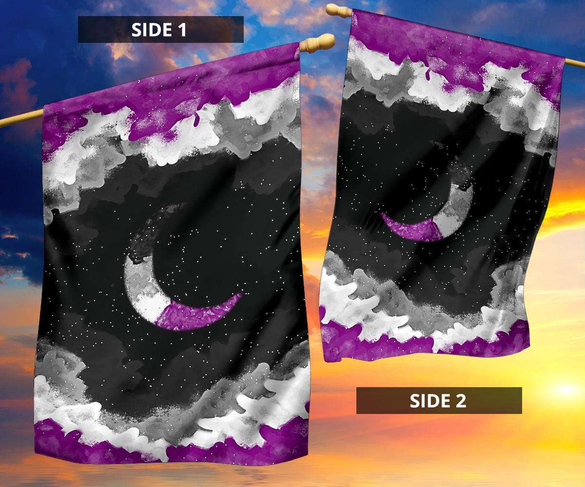 Asexual Flag Night Sky International Asexuality Day LGBT Hanging Decor Ace Flag