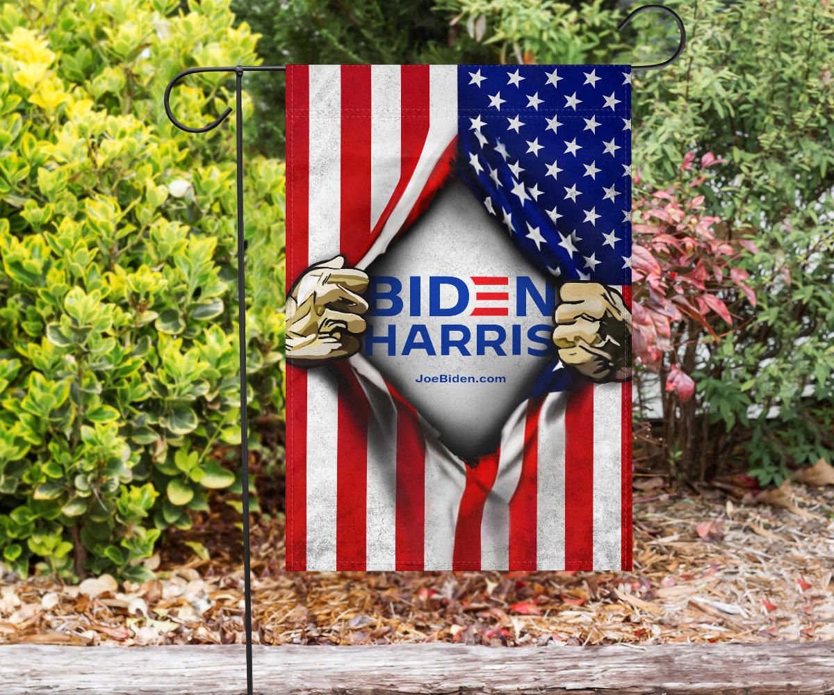 Biden Harris 2024 Flags Inside American Flag For 2024 Presidential Election