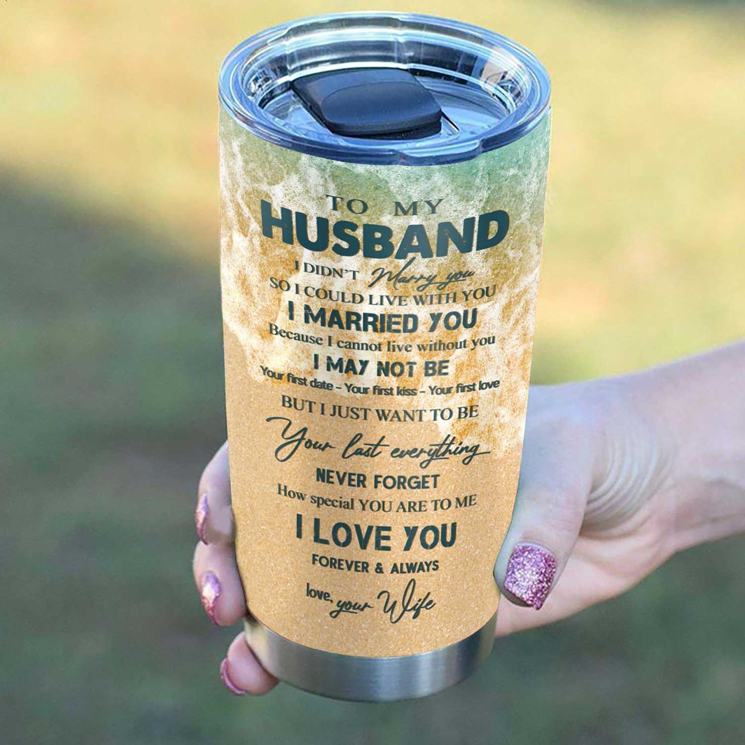 Personalized To My Husband Tumbler From Wife You And Me We Got This