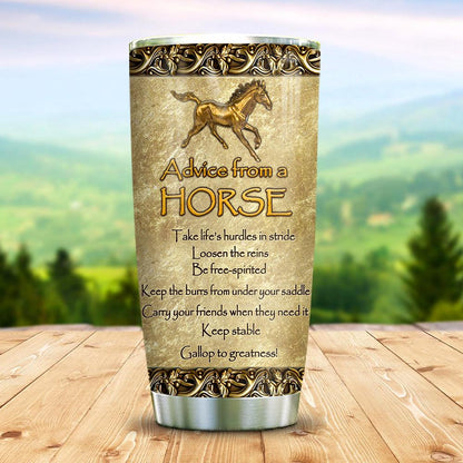 Personalized Horse Tumbler Advice From A Horse