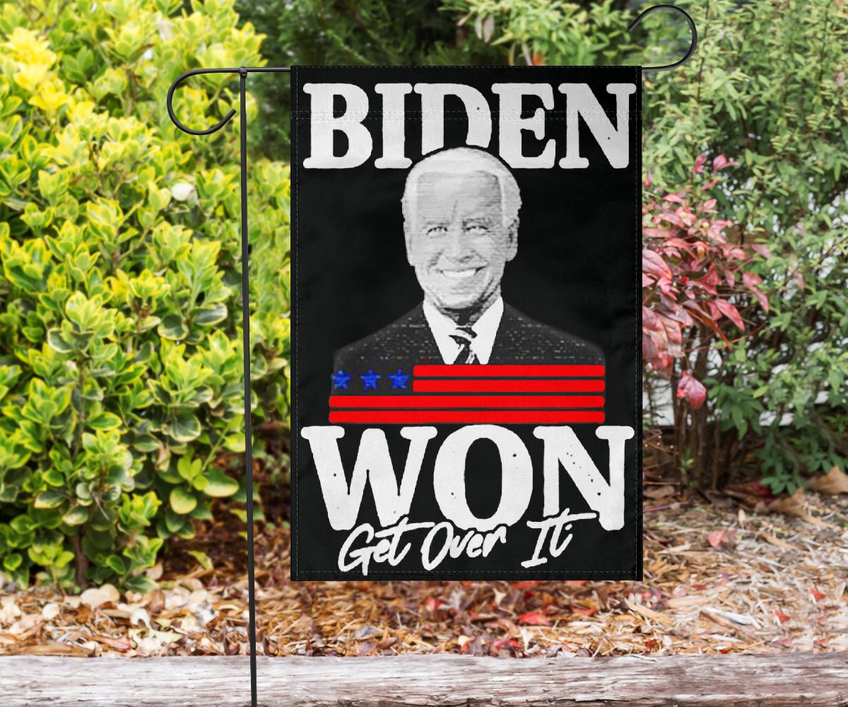 Biden Won Get Over It Flag Trump Lost Lol Flag Loser Trump Biden Harris Merch