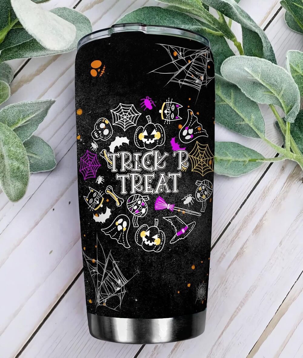 Skull Halloween Tumbler Trick Or Treat