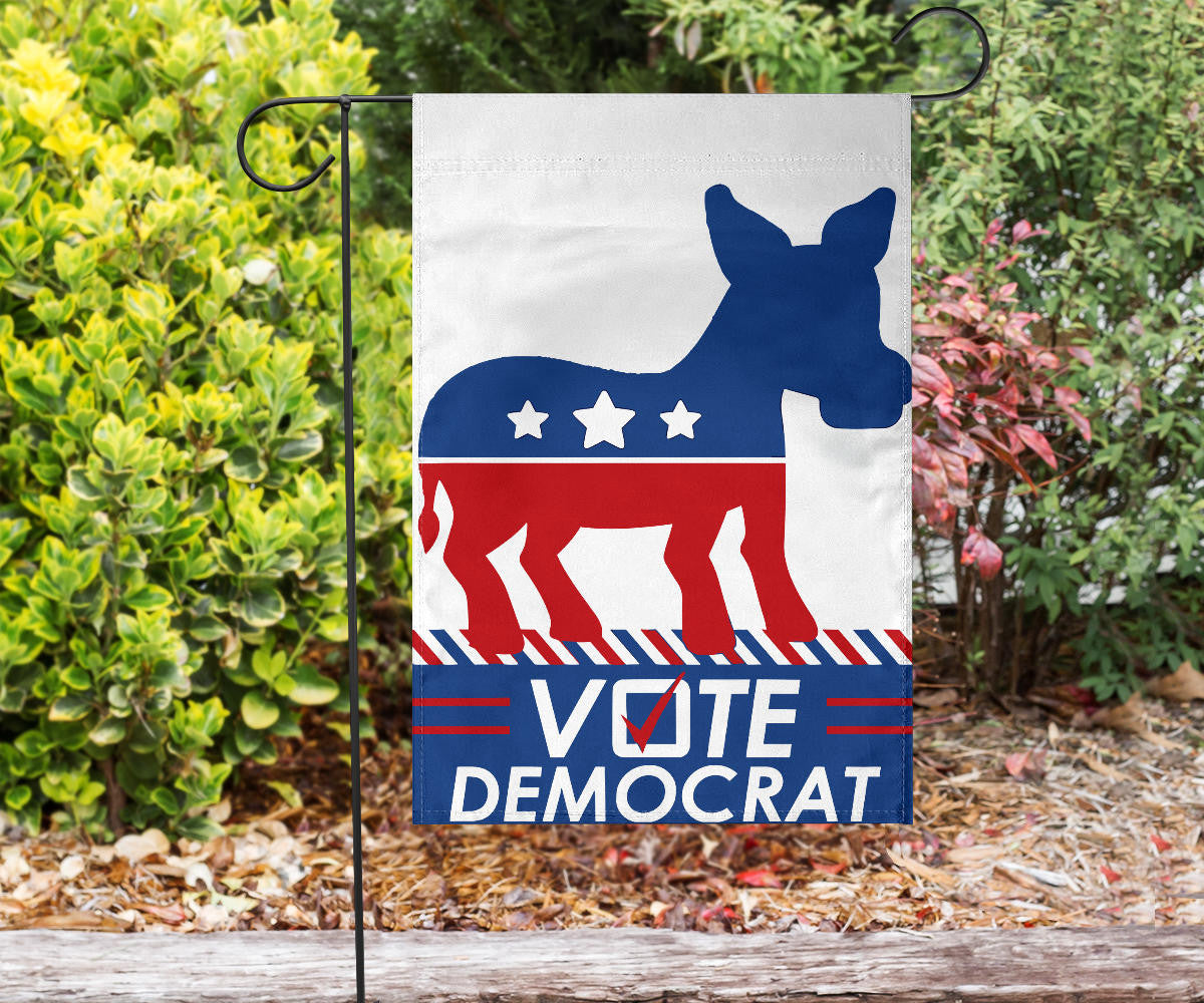 Vote Democrat Flag Presidential Election Political Vote Blue For Democrats Banner