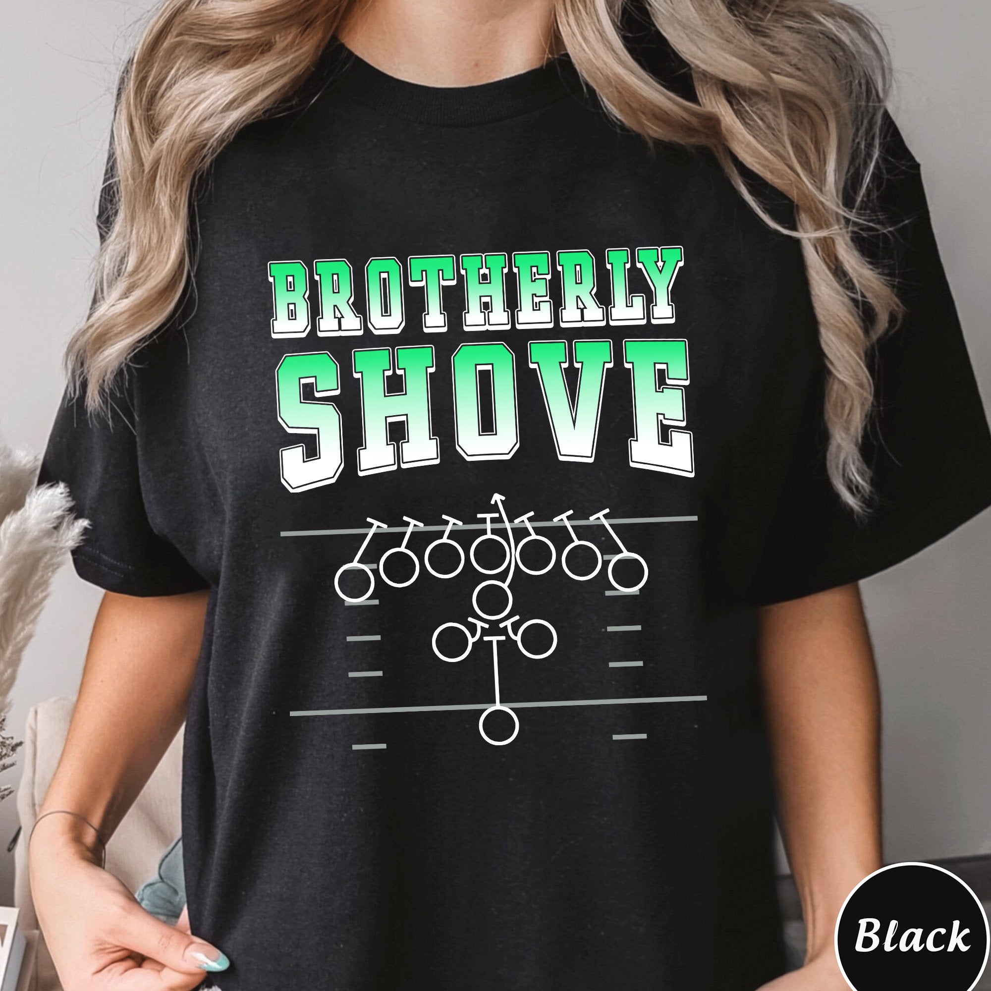 Brotherly Shove Shirt, Trending Unisex Tee Shirt, Unique Shirt Gift For Football Fan, Brotherly Shove Football Sweatshirt Hoodie