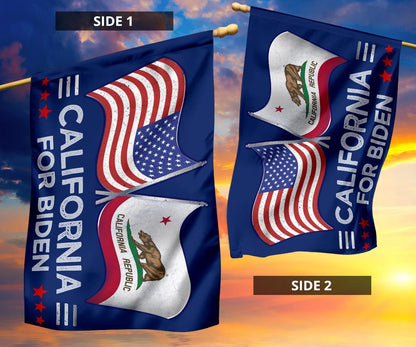 California For Biden Flag Liberal Vote For Biden Presidential Campaign Protest Trump Merch