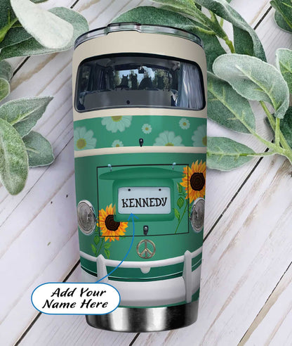 Personalized Horse Tumbler Hippie Van