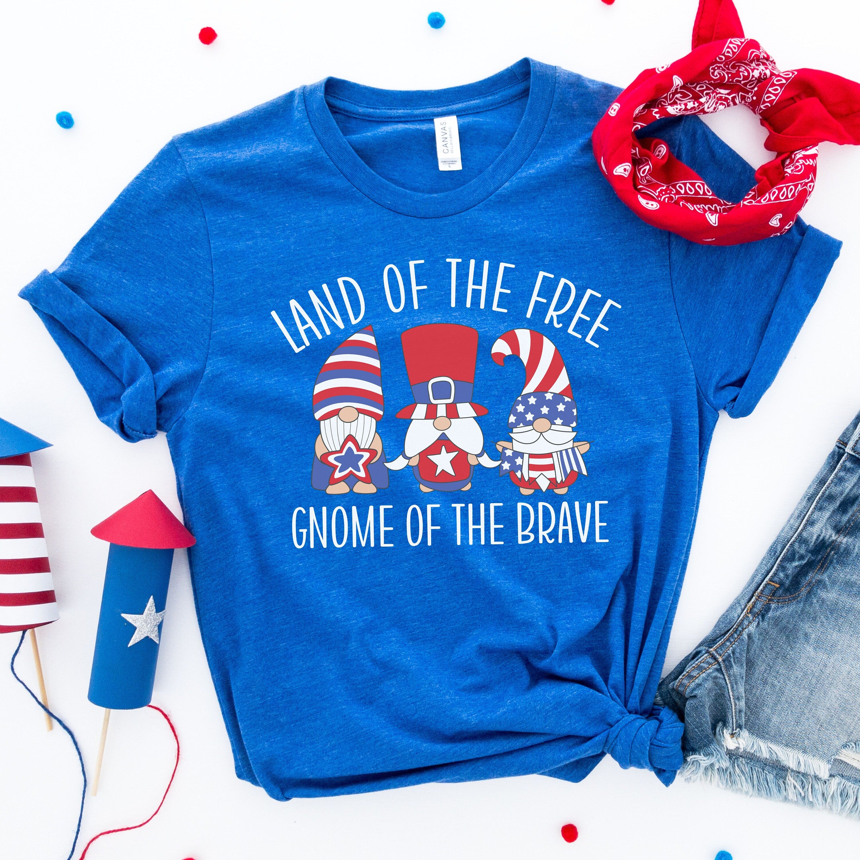 4th July Shirt Womens, 4th July Gnome Shirt