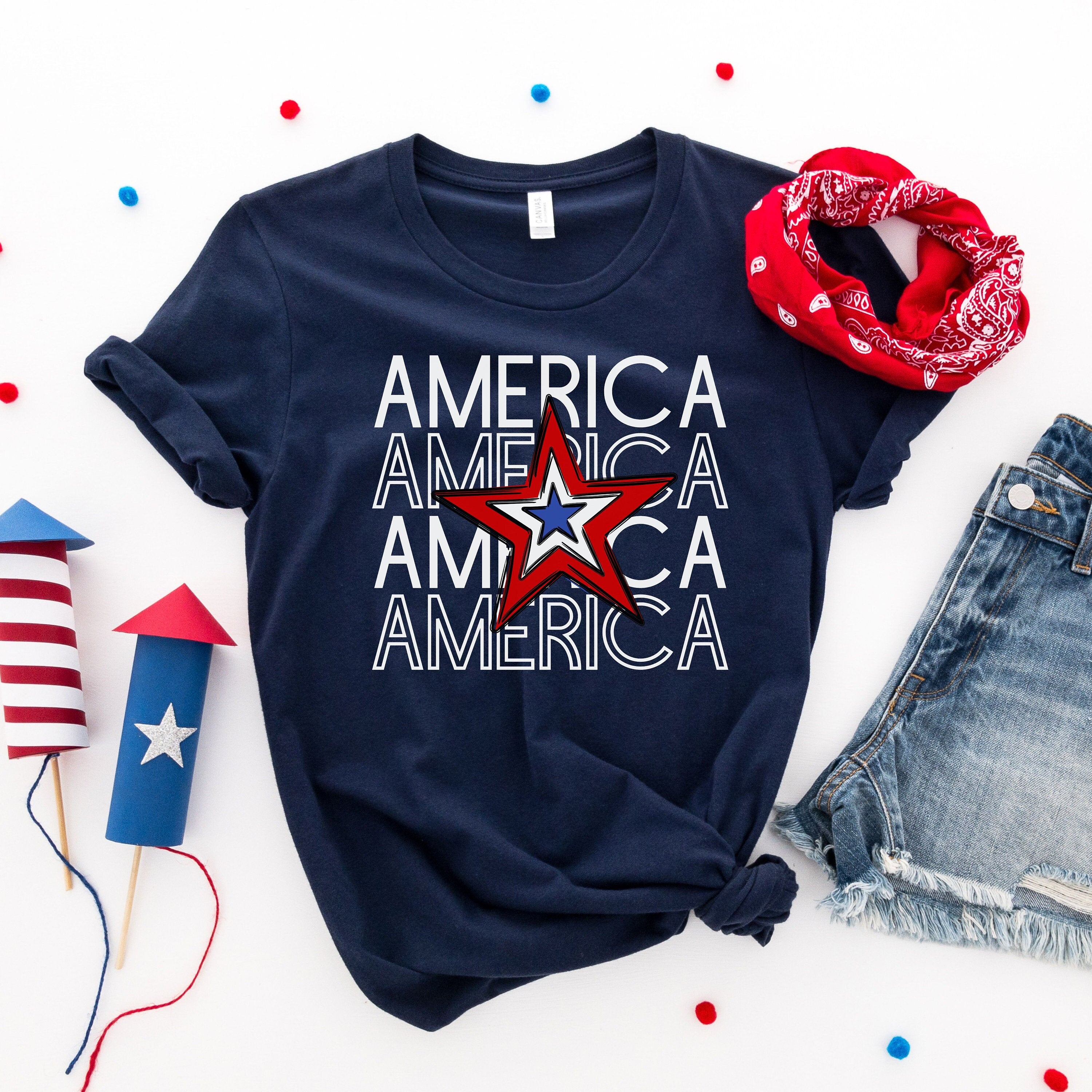 4th July Shirt Womens, America 4th of July Shirt