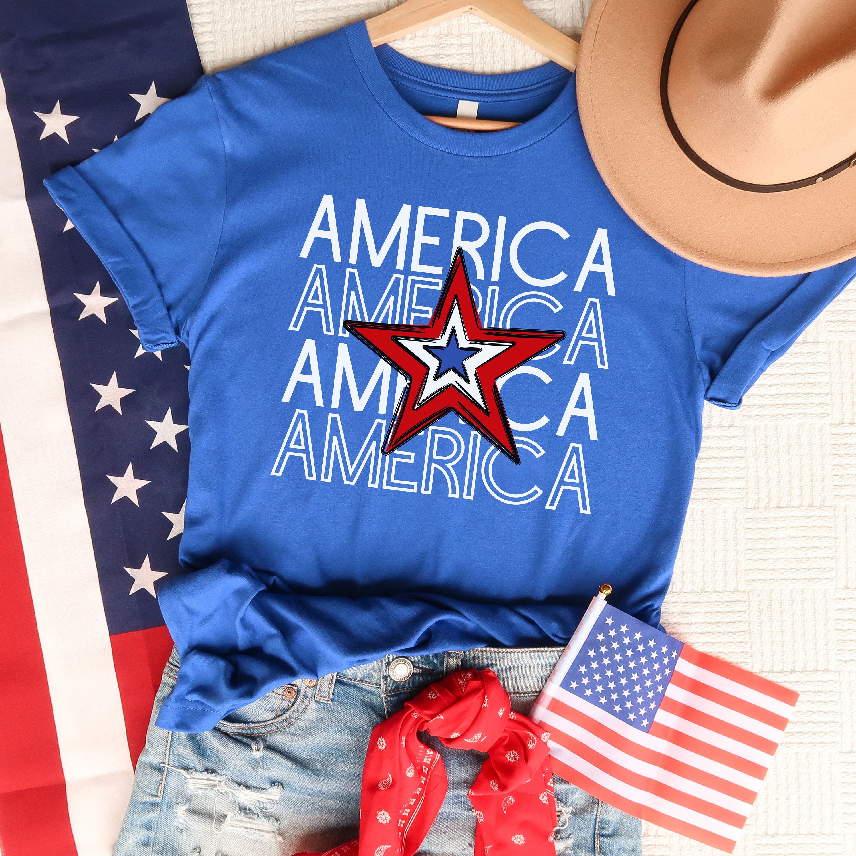 4th July Shirt Womens, America 4th of July Shirt