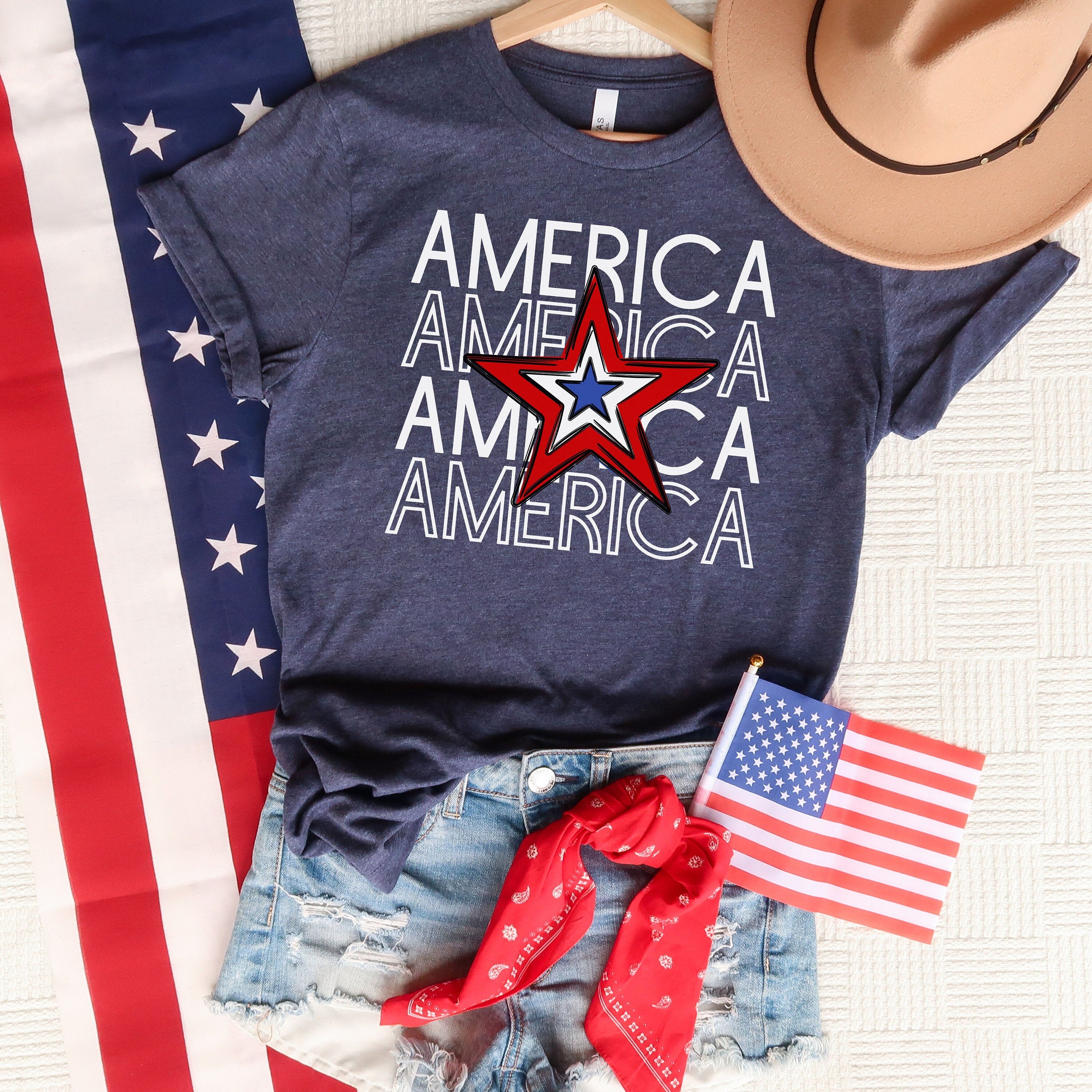 4th July Shirt Womens, America 4th of July Shirt