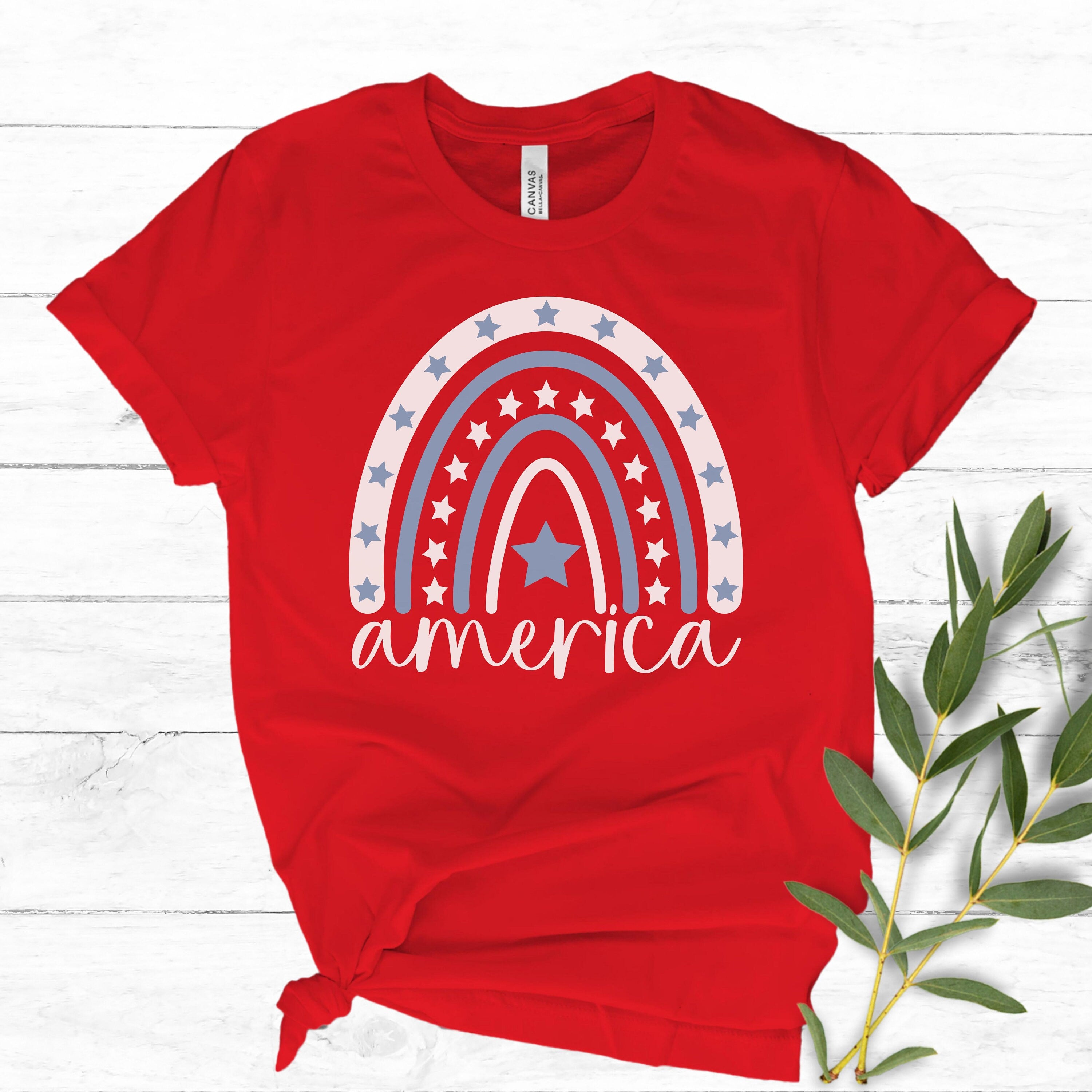 4th of July Rainbow Shirt, America Shirt, Freedom Shirt