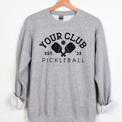 Personalized pickleball club sweatshirt, pickleball team sweat shirt, pickleball gift, pickleball sweatshirts