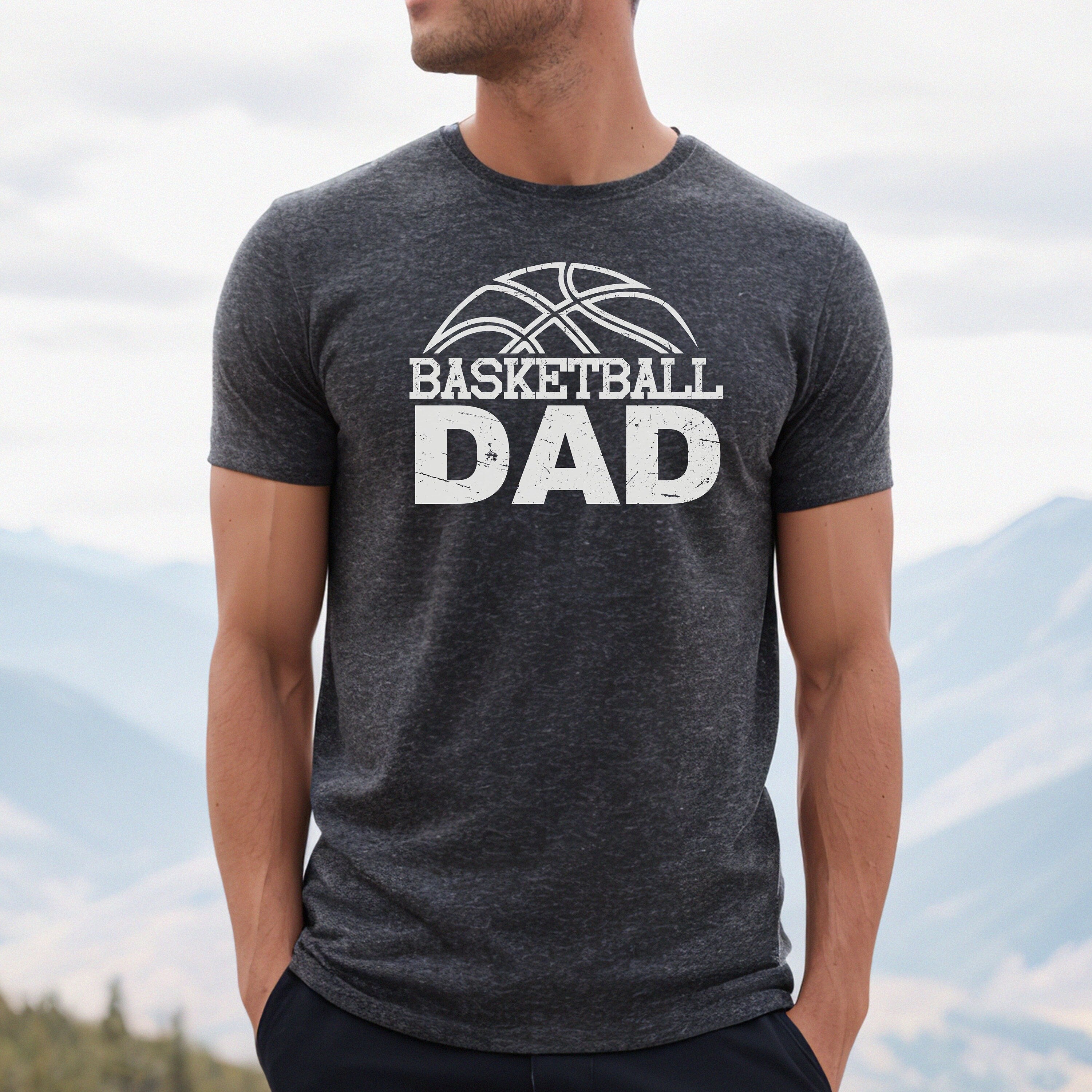 Dad Basketball Shirt, Basketball dad t shirt, Love Basketball tee, cool basketball shirt, proud basketball dad t-shirt, Red Basketball Shirt