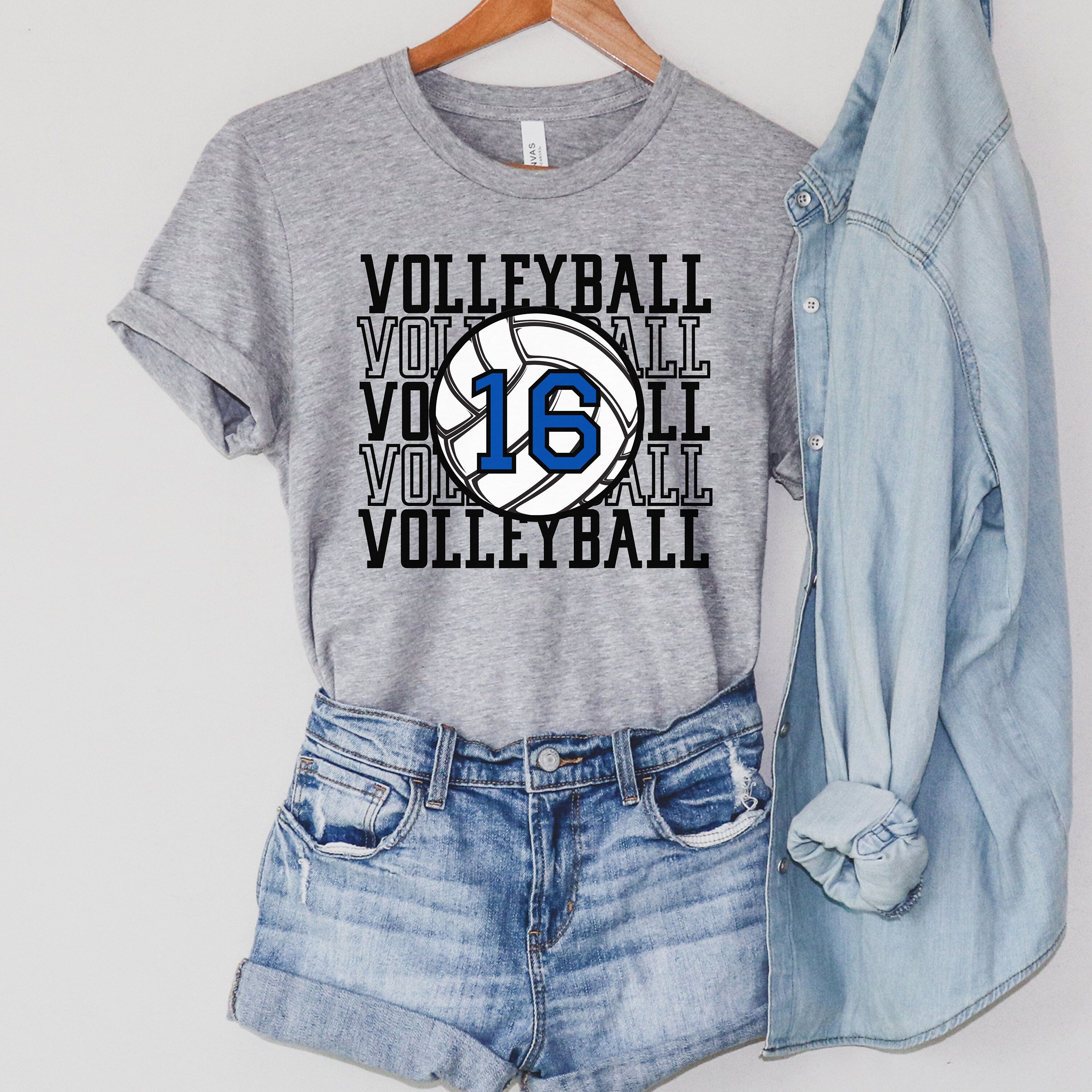 Custom Volleyball Shirt, Personalized Volleyball Mom Shirt, Volleyball Name Shirt, Custom Volleyball Team Shirt