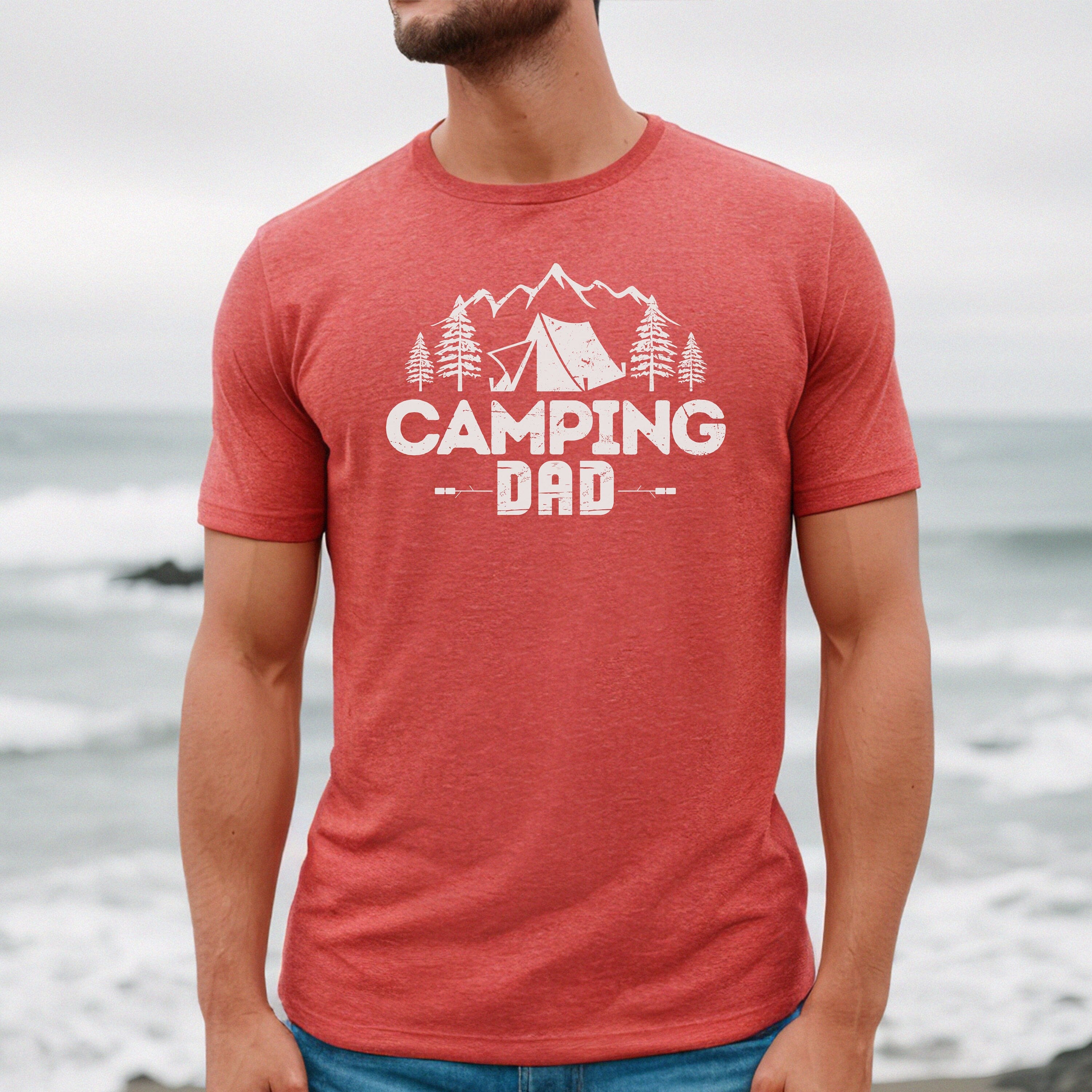 Dad Camping shirt, dad camp t-shirt, cool camp dad shirt, camping shirts for dad, fun Camping Dad gift, mens camping shirt