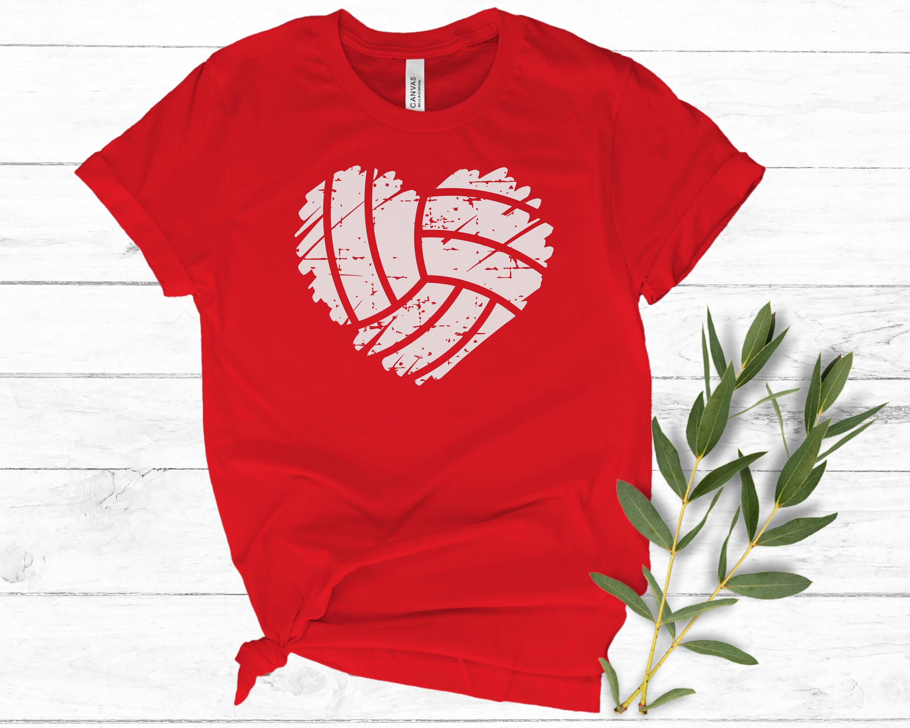 Custom Volleyball Number Shirt, Personalized Volleyball Mom Shirt, Volleyball Team Shirt, Cute Volleyball Heart Shirt, Volleyball Team 2M