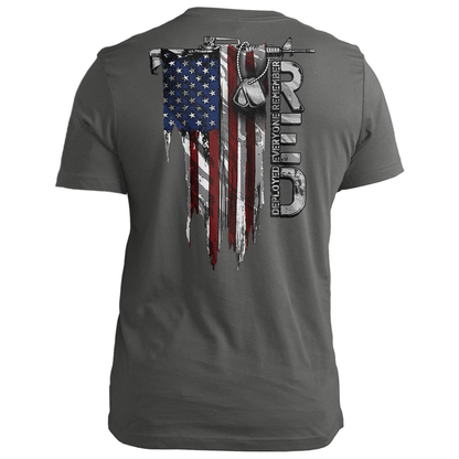 R.E.D. Distressed Flag Color Unisex Shirts