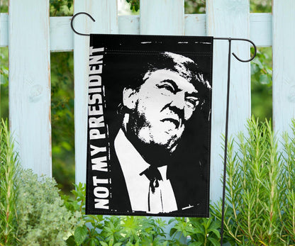 Trump Not My President Flag Anti Donald Trump Yard Flag Decor