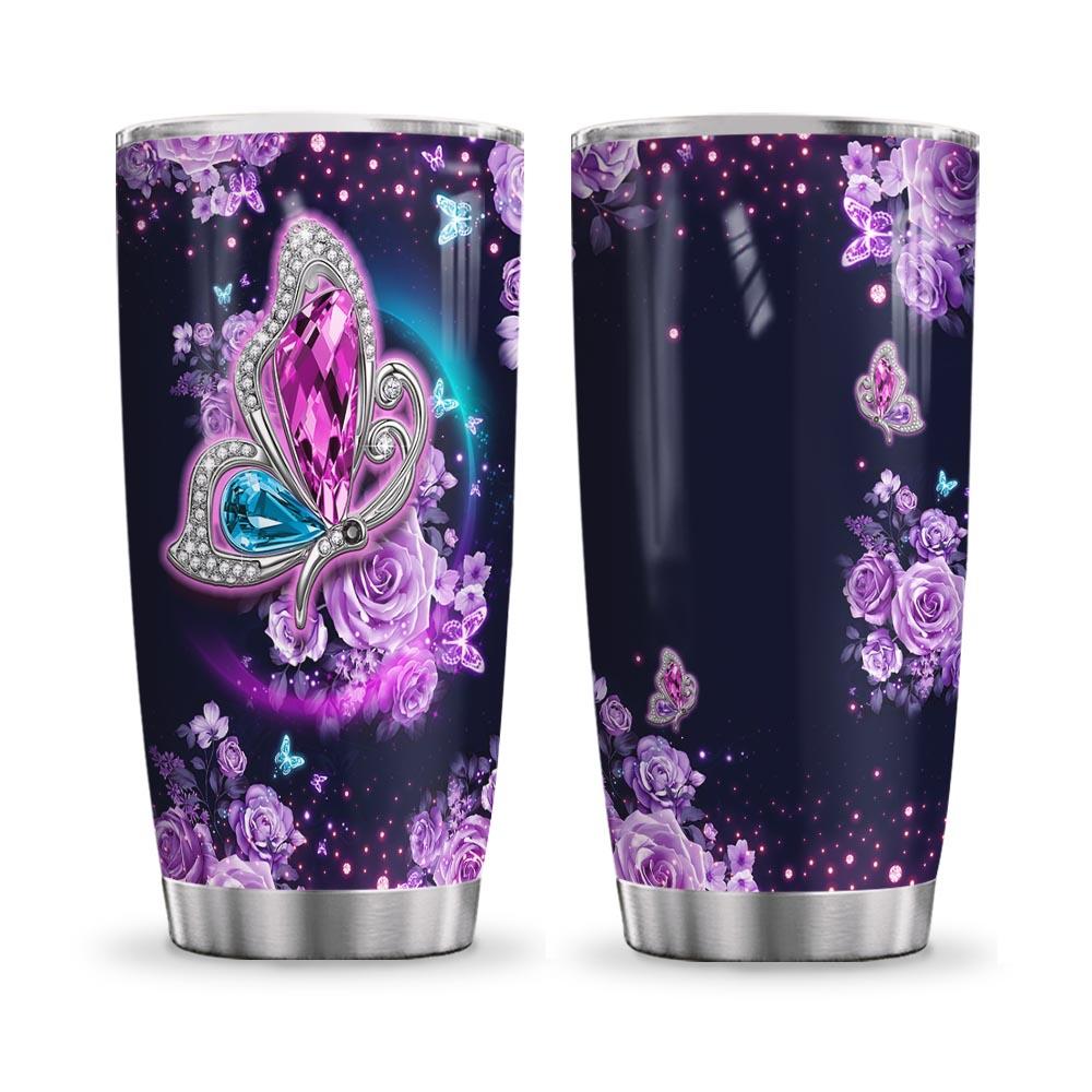 Personalized Butterfly Jewelry Tumbler