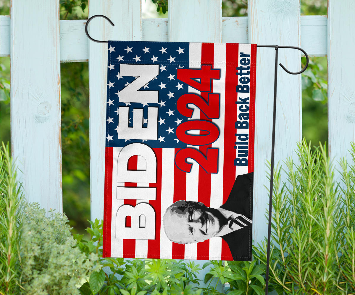 Biden 2024 Build Back Better Flag Joe Biden Campaign Merch For Presidential Election