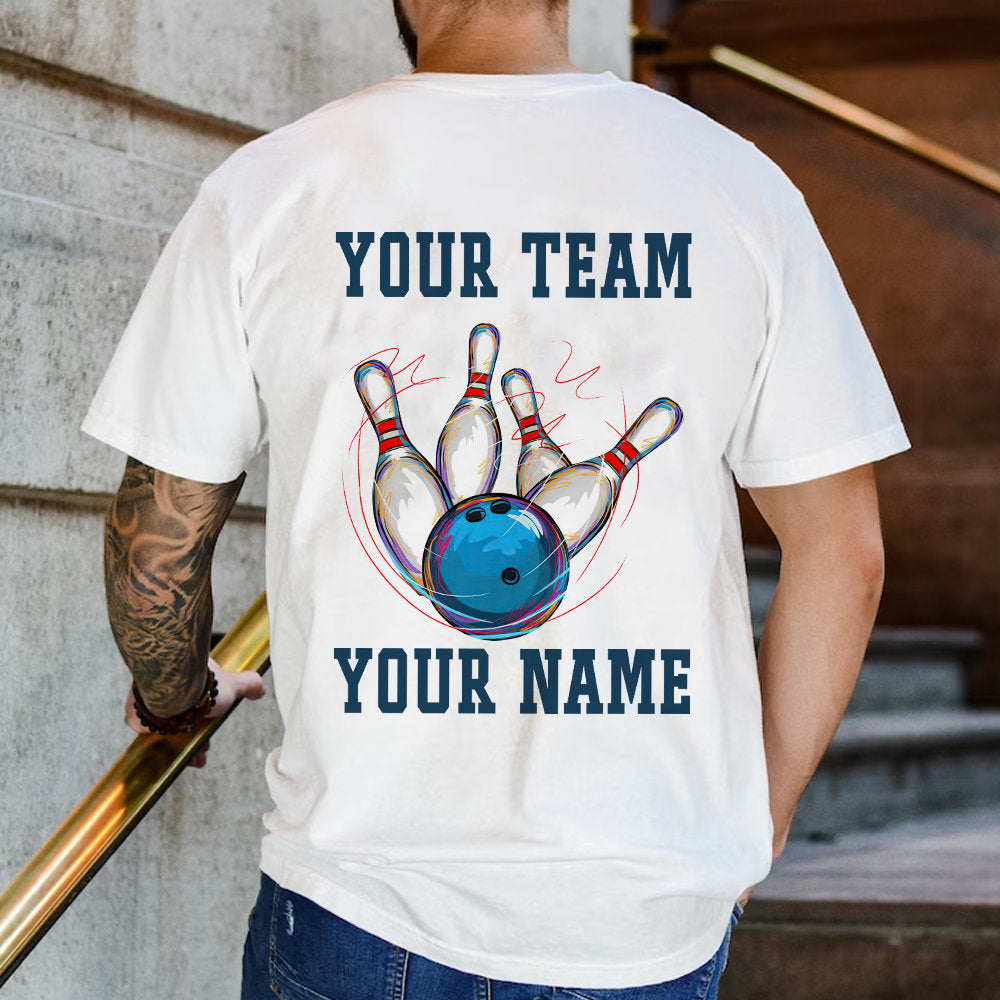 Custom Bowling Shirt, Personalized Bowling Squad T-Shirt, Funny Bowling Tee, Bowler Gift, Bowling Team Shirts, Bowling Crew Shirts