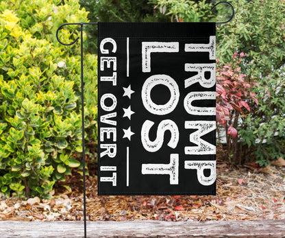 Trump Lost Get Over It Flag Funny Anti Trump Flag Trump Biggest Loser